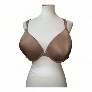 Torrid Womens Beige Tan Front Clasp Padded Bra Plus Sz 46D‎ Lace Sexy